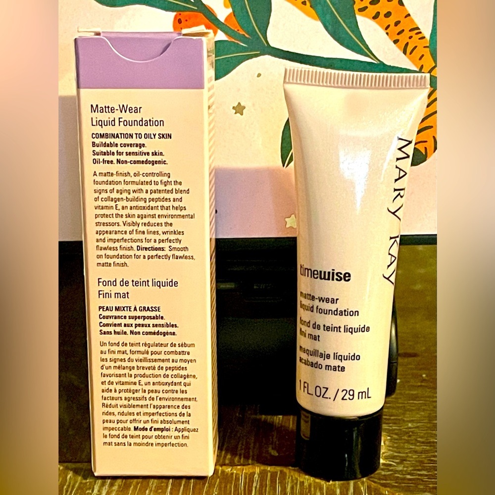 Mary Kay Timewise Matte-wear liquid foundation. Color is Ivory #2. New in box.